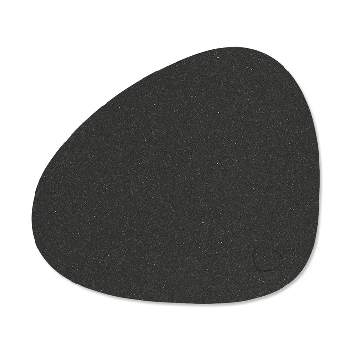 Core bordstablett curve S - Flecked anthracite, 28x24 cm - LIND DNA