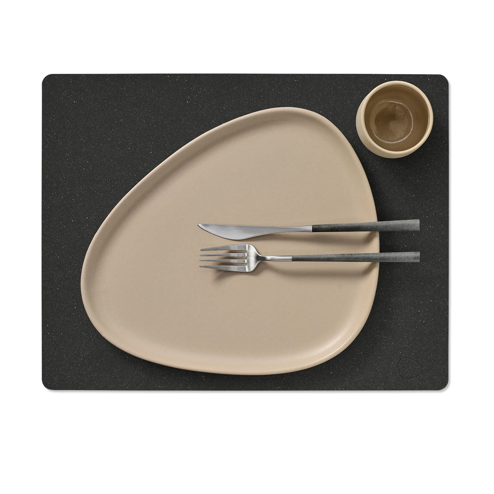 Core bordstablett square L, Flecked anthracite, 45x35 cm LIND DNA