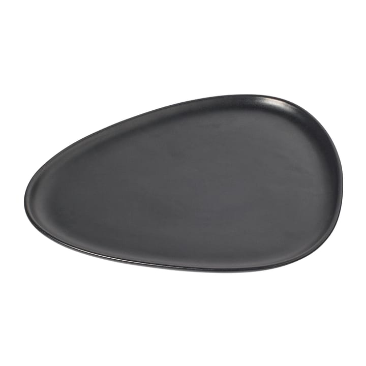 Curve Stoneware tallrik 26x30 cm - Black - LIND DNA