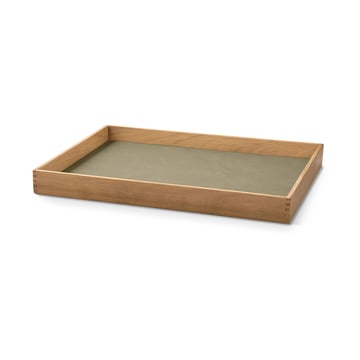 Läs mer om LIND DNA Even teakbricka square M Nupo herbal dust