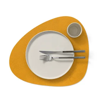 Hippo bordstablett curve L - Curry, 44x37 cm - LIND DNA
