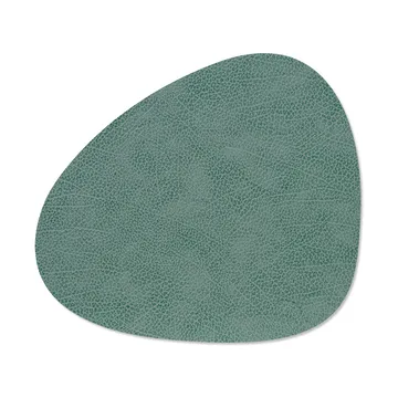 Hippo bordstablett curve M - Pastel green, 35x31 cm - LIND DNA