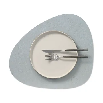 Hippo bordstablett curve M - Silver, 35x31 cm - LIND DNA