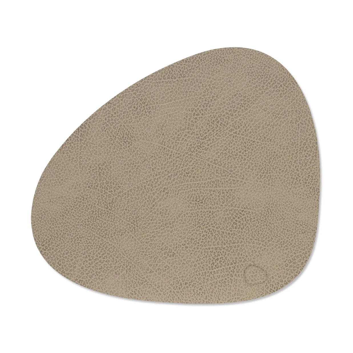 Hippo bordstablett curve M, Warm grey, 35x31 cm LIND DNA