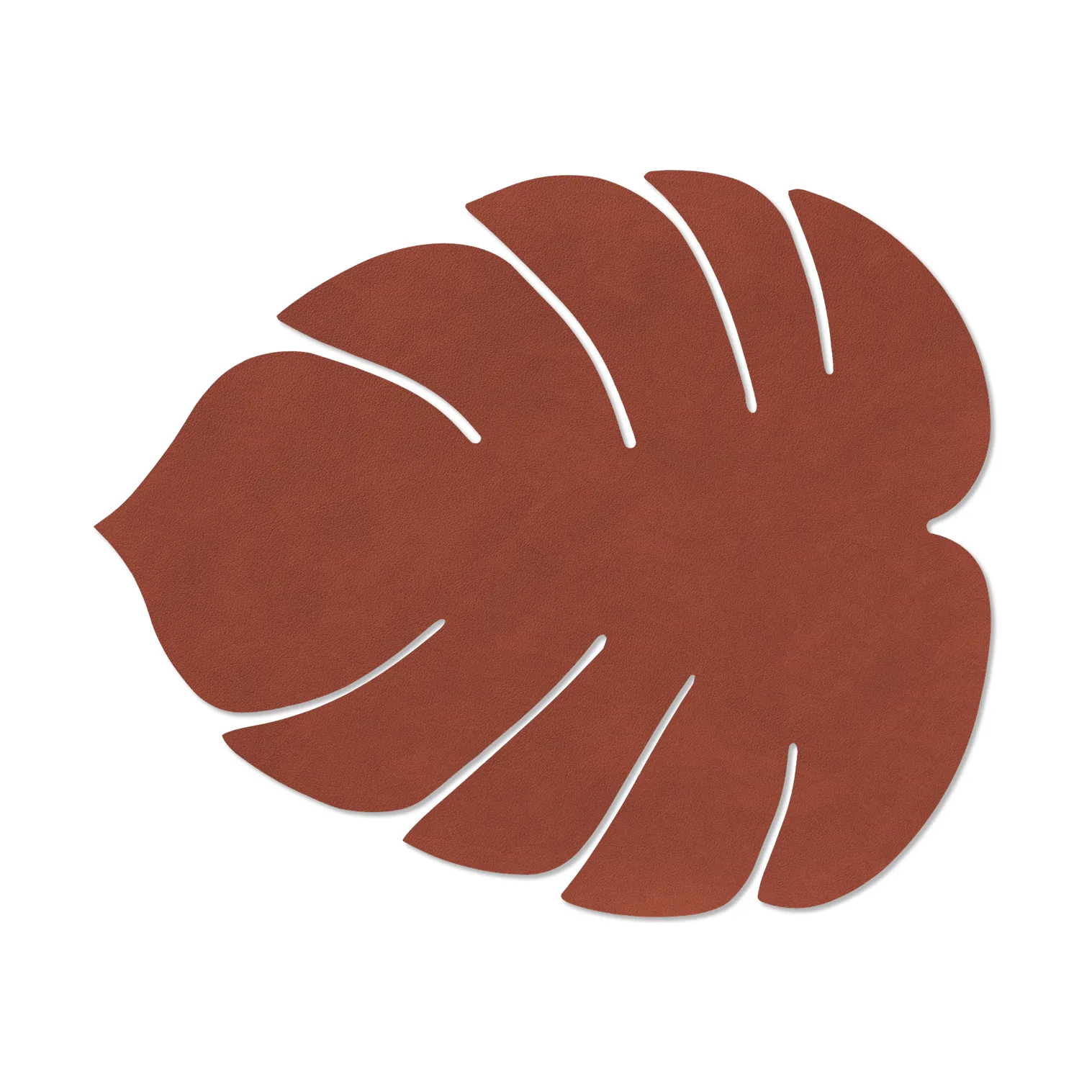 Monstera Leaf Nupo bordstablett L, Sienna, 42x35 cm LIND DNA