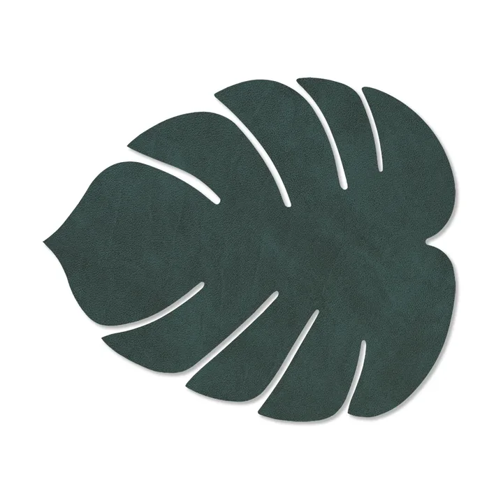 Monstera Leaf Nupo bordstablett S - Mörkgrön, 26x22 cm - LIND DNA