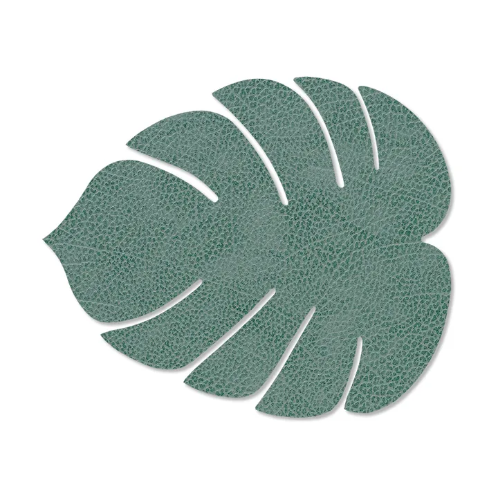 Monstera Leaf Nupo bordstablett S - Pastellgrön, 26x22 cm - LIND DNA