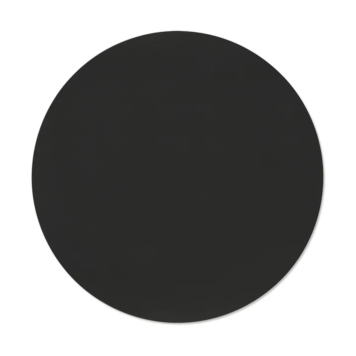 Nupo bordstablett - Black ink, circle, L, Ø38 cm - LIND DNA