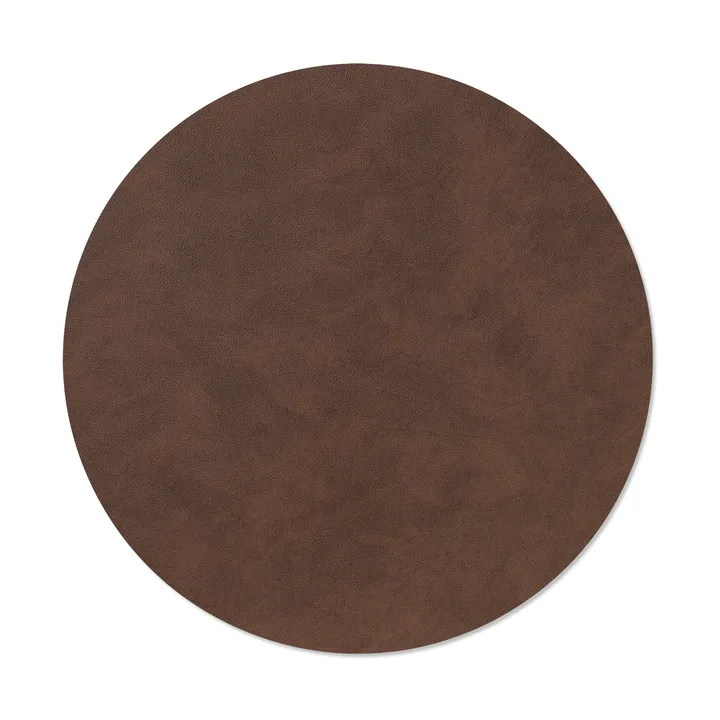 Nupo bordstablett circle XL - Mörkbrun, Ø40 cm - LIND DNA