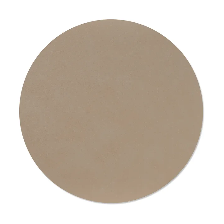 Nupo bordstablett - Clay brown, circle, L, Ø38 cm - LIND DNA