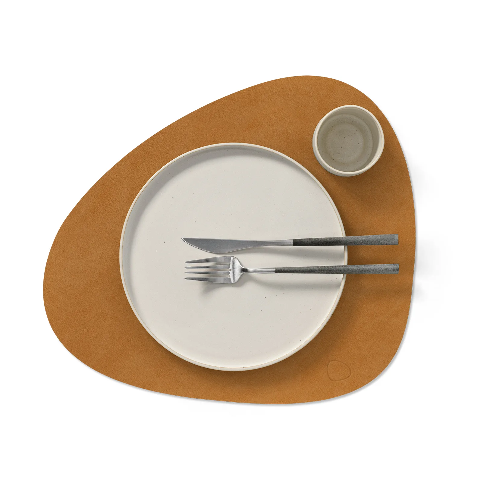 Nupo bordstablett curve L, Burned curry, 44x37 cm LIND DNA