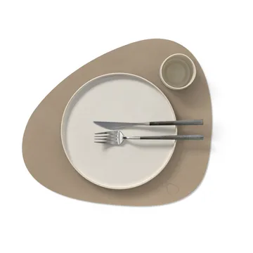 Nupo bordstablett curve L - Clay brown, 44x37 cm - LIND DNA