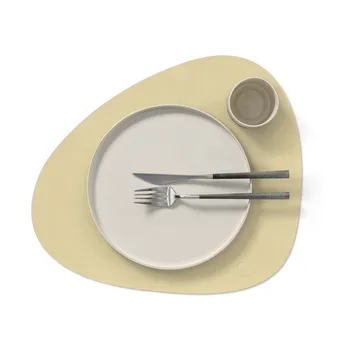 Nupo bordstablett curve L - Lemon sorbet, 44x37 cm - LIND DNA