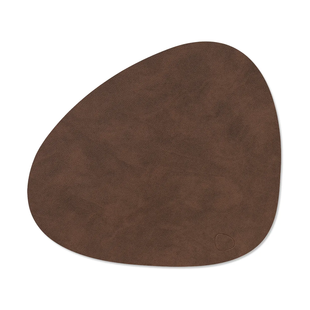 LIND DNA Nupo bordstablett curve M Dark brown, 35x31 cm