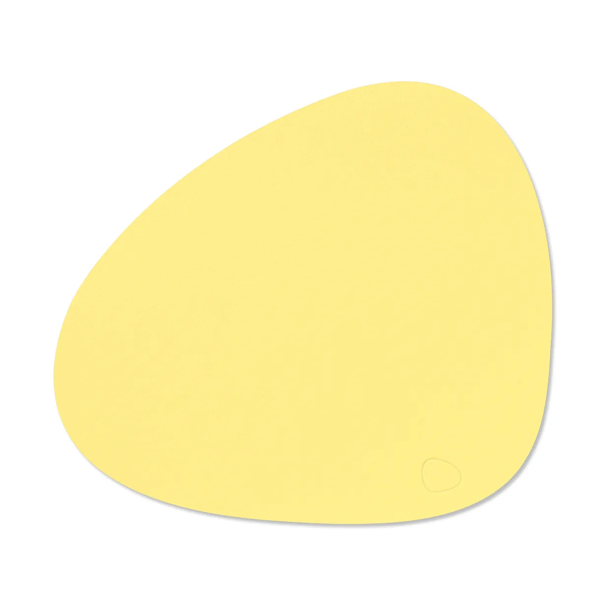 LIND DNA Nupo bordstablett curve M Yellow, 35x31 cm