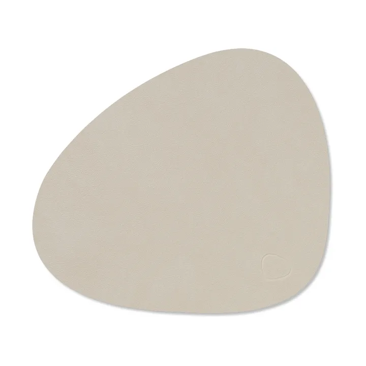 Nupo bordstablett curve S - Oyster white, 28x24 cm - LIND DNA
