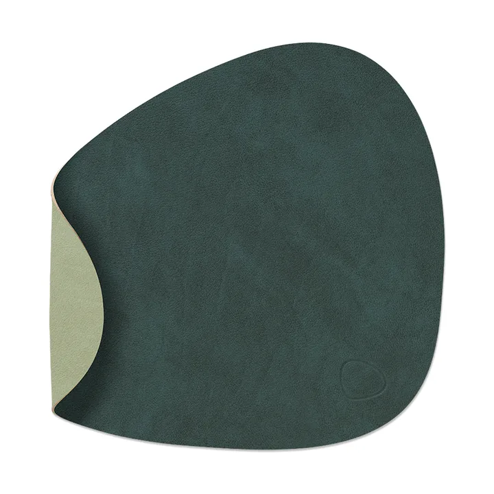 Nupo bordstablett curve vändbar S 1 st - Dark green-olive green, 28x24 cm - LIND DNA