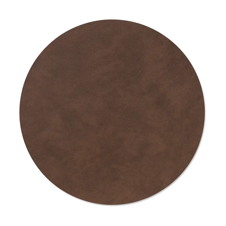 Nupo bordstablett - Dark brown, circle, L - LIND DNA