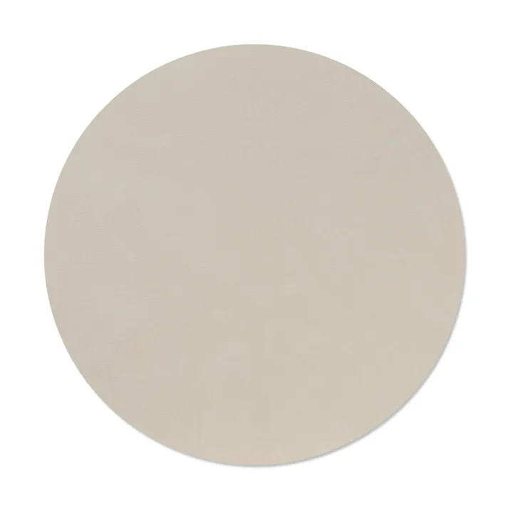 Nupo bordstablett - Oyster white, circle, L, Ø38 cm - LIND DNA