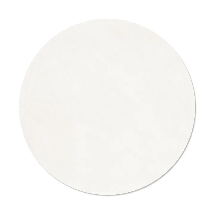 Nupo bordstablett - Pure white, circle, L, Ø38 cm - LIND DNA