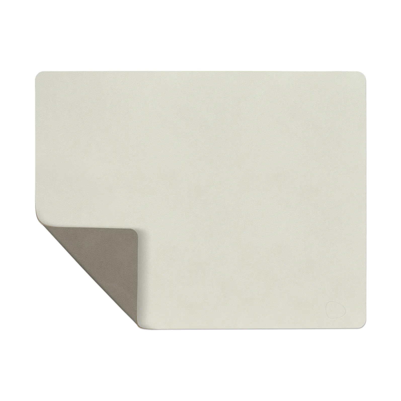 LIND DNA Nupo bordstablett vändbar square L 1 st Linen-flint grey, 45x35 cm