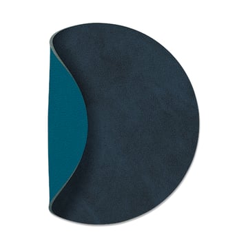 Läs mer om LIND DNA Nupo glasunderlägg circle vändbar 1 st Midnight blue-petrol