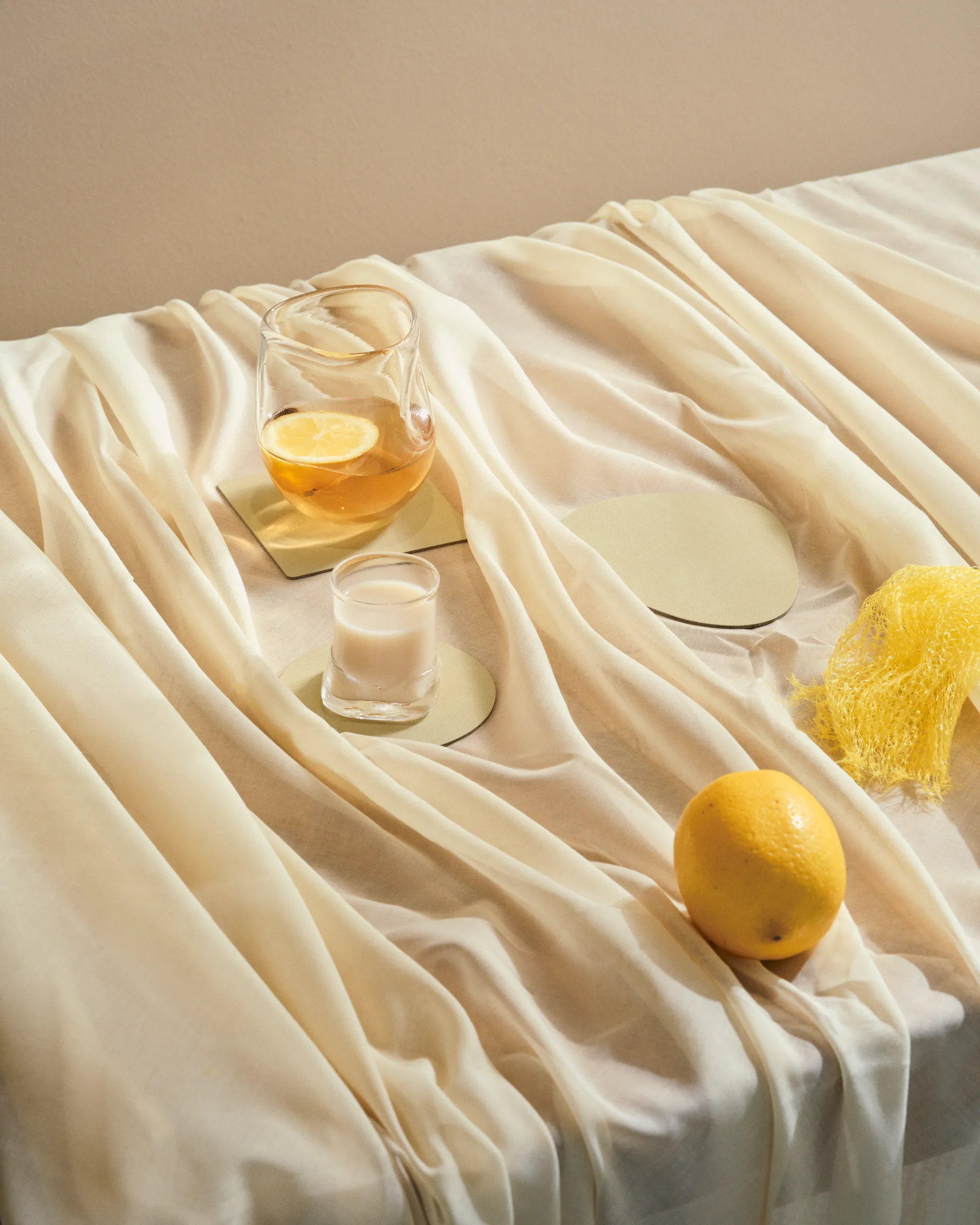 Nupo glasunderlägg square, Lemon sorbet LIND DNA