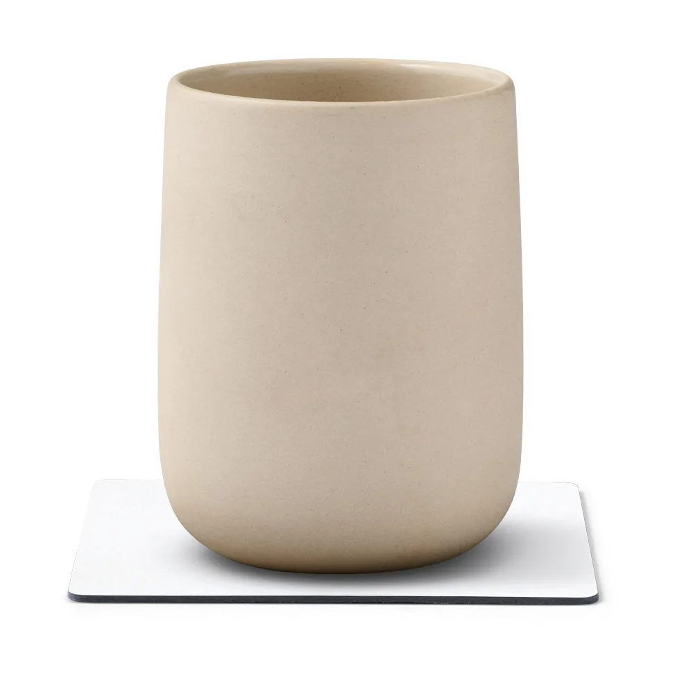 Nupo glasunderlägg square, Pure white LIND DNA