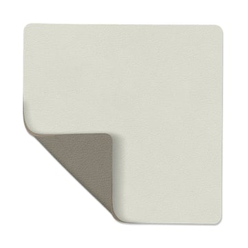 LIND DNA Nupo glasunderlägg vändbar square 1 st Linen-flint Grey