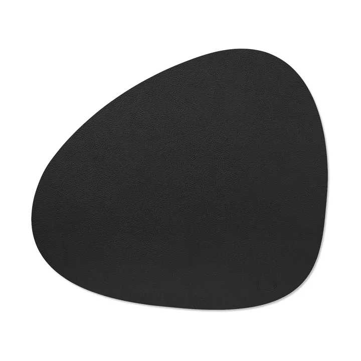 Serene bordstablett curve L 37x44 cm - Black, 44x37 cm - LIND DNA