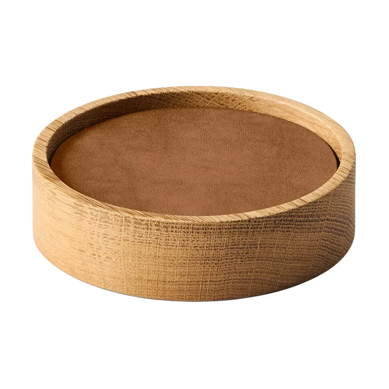 Wood Box glasunderlägg set, Nature-oak, circle, S, Nupo nature, 9 delar LIND DNA