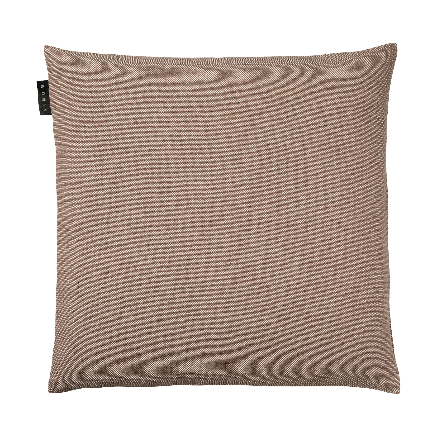 Pepper kuddfodral 50x50 cm, Mörk mullvadsbrun Linum