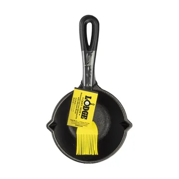Såskastrull med silikonborste - Gjutjärn, 23 cm - Lodge