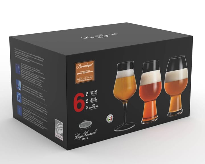 Birrateque Ölglas-set 3x2-pack, 78 cl Luigi Bormioli