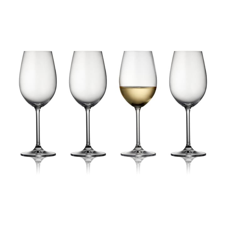 Clarity vitvinsglas 35 cl 4-pack, Clear Lyngby Glas