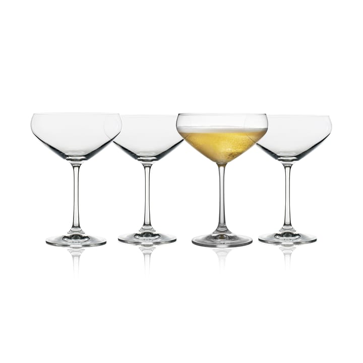 Juvel champagneglas coupe 34 cl 4-pack, Kristall Lyngby Glas