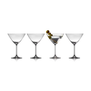 Lyngby Glas Juvel martiniglas 28 cl 4-pack Kristall