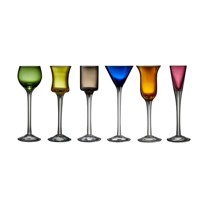 Lyngby Glas snapsglas 2,5-5 cl 6 delar - Mix - Lyngby Glas