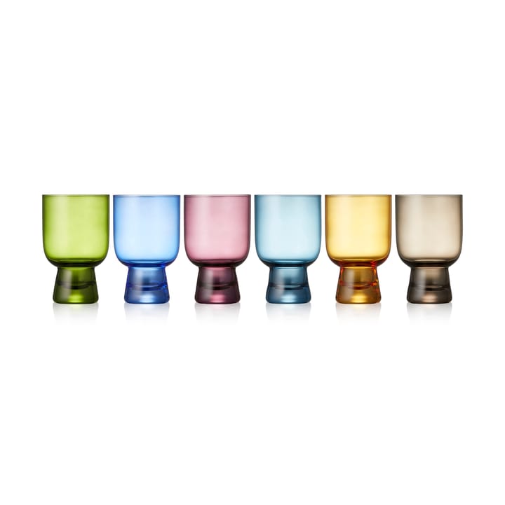 Lyngby Glas tumbler glas 30 cl 6-pack - Mix - Lyngby Glas