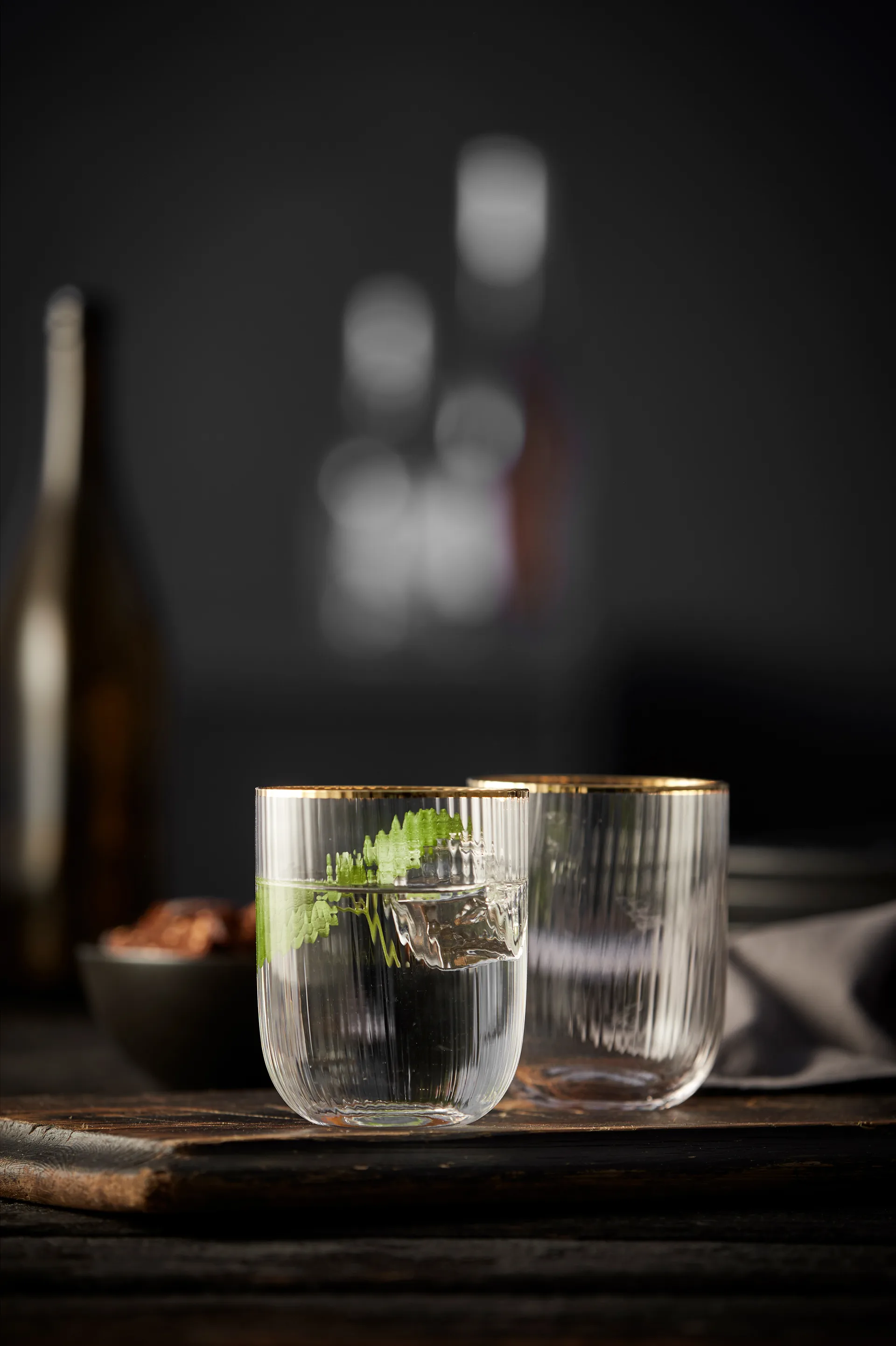 Palermo Gold tumblerglas 35 cl 4-pack, Klar-guld Lyngby Glas
