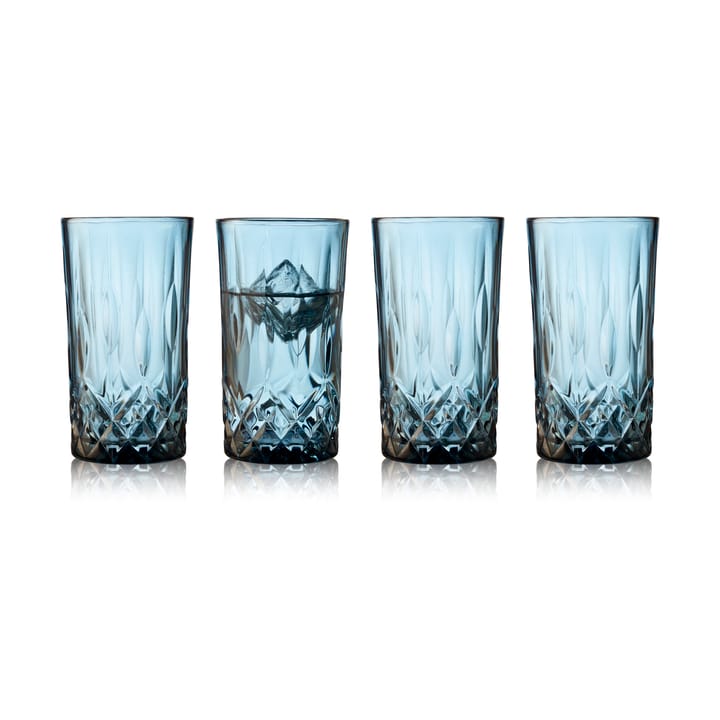 Sorrento highball glas 38 cl 4-pack, Blue Lyngby Glas