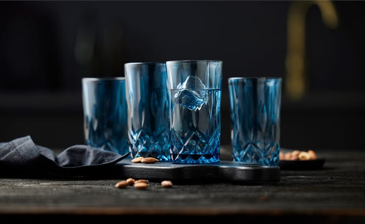 Sorrento highball glas 38 cl 4-pack, Blue Lyngby Glas