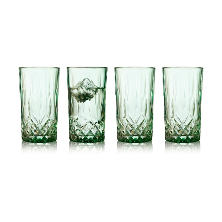 Sorrento highball glas 38 cl 4-pack, Green Lyngby Glas