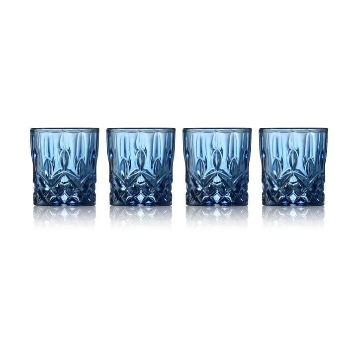 Sorrento shotglas 4 cl 4-pack - Blå - Lyngby Glas
