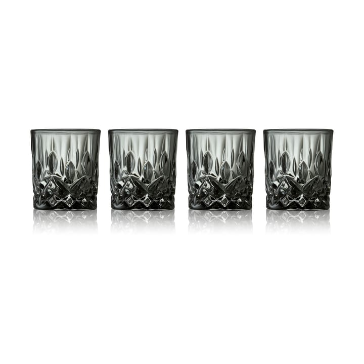 Sorrento shotglas 4 cl 4-pack - Smoke - Lyngby Glas