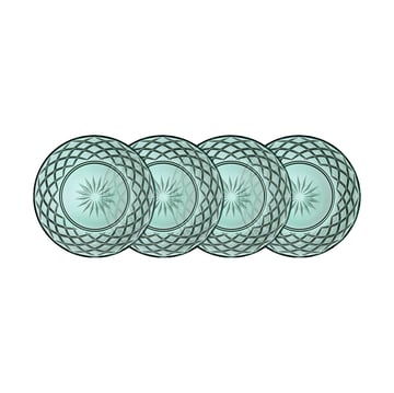 Lyngby Glas Sorrento tallrik Ø21 cm 4-pack Grön
