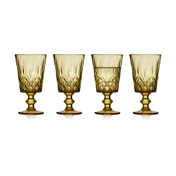 Sorrento vinglas 29 cl 4-pack - Amber - Lyngby Glas