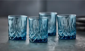 Sorrento whiskeyglas 32 cl 4-pack - Blue - Lyngby Glas