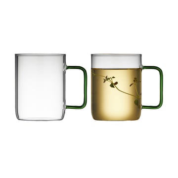 Läs mer om Lyngby Glas Torino glasmugg 40 cl 2-pack Grön