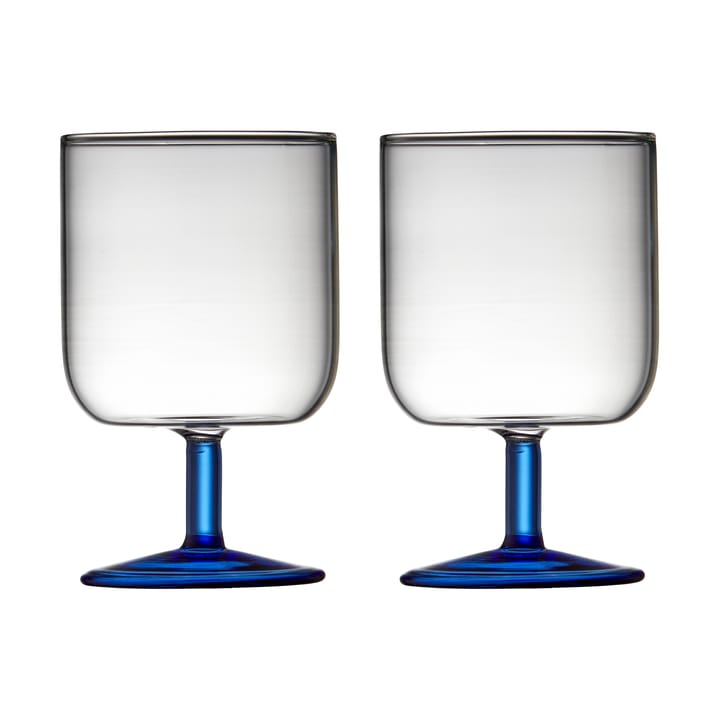 Torino vinglas 30 cl 2-pack, Clear-blue Lyngby Glas